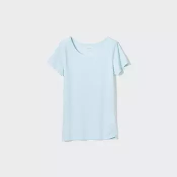 Футболка UNIQLO JAPAN Air Rhythm Mesh U-образным вырезом с короткими рукавами 00 WHITE/120