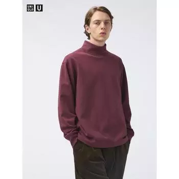 Футболка Uniqlo Japan Brushed Mock Neck 31 BEIGE/M