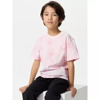 Футболка Uniqlo Japan Dry Ex с круглым вырезом 12 PINK/130