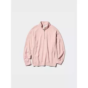 Футболка Uniqlo Japan Sweat с полумолнией 01 OFF WHITE/XS