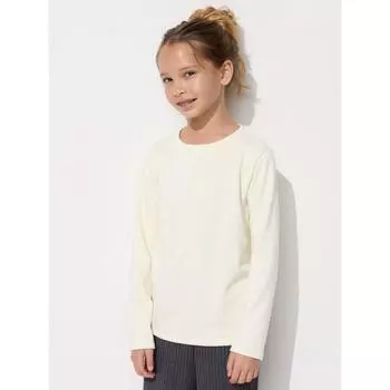 Футболка Uniqlo Japan Ultra Warm Heattech Crewneck 01 OFF WHITE/100