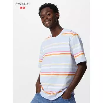 Футболка Uniqlo Japan в полоску 61 BLUE/XS