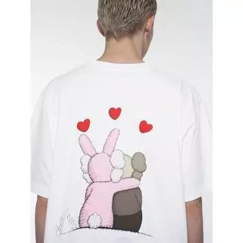 Футболка Uniqlo Kaws+ Warhol UT Graphic с коротким рукавом B 00 WHITE/UNISEX XS