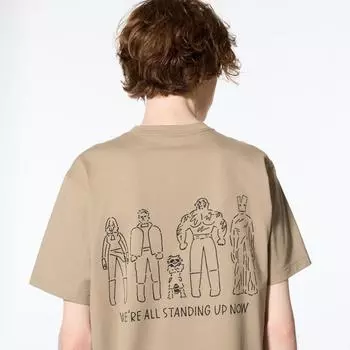 Футболка UNIQLO MFA x Yu Nagaba UT с коротким рукавом и принтом B