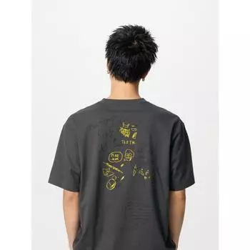 Футболка Uniqlo Ny Pop Art UT Graphic с коротким рукавом BasquiaT B 08 DARK GRAY/UNISEX XS