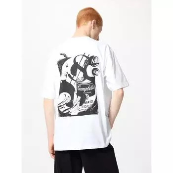 Футболка Uniqlo Ny Pop Art UT с графическим принтом, короткий рукав, Энди А. 00 WHITE/UNISEX XS