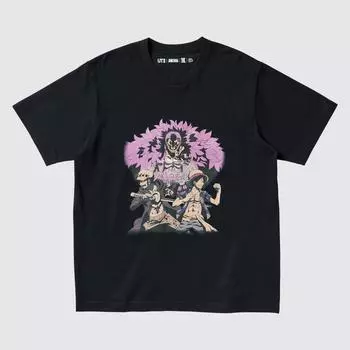 Футболка UNIQLO ONE PIECE 25th UT с коротким рукавом и принтом F