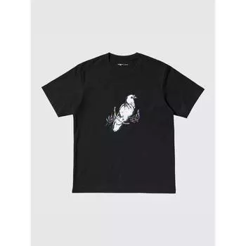 Футболка Uniqlo Peace For All с коротким рукавом и графическим принтом, стандартный крой, Хан Мэйлин 09 BLACK/UNISEX XS