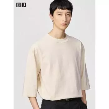 Футболка Uniqlo с круглым вырезом, часть 7 07 GRAY/MEN S