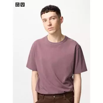 Футболка Uniqlo с круглым вырезом и коротким рукавом 75 PURPLE/UNISEX XS