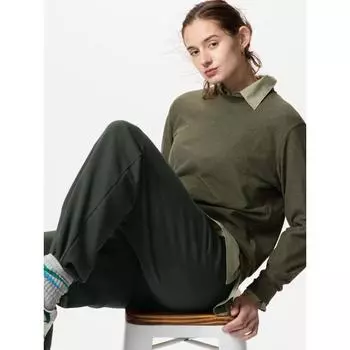 Футболка Uniqlo SofT KniT из флиса с круглым вырезом 01 OFF WHITE/WOMEN S