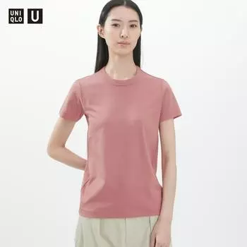 Футболка Uniqlo Japan с круглым вырезом и коротким рукавом 00 WHITE/XS