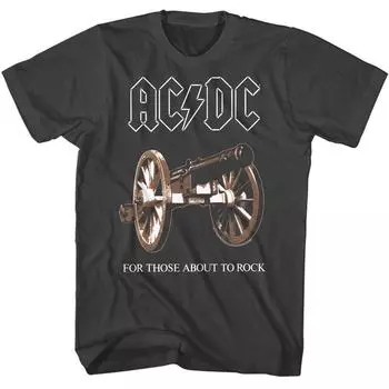 Футболка унисекс Acdc «Te About Rock Cannon» с обложкой альбома «Концертный тур» S