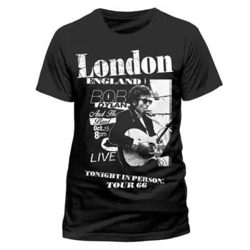 Футболка унисекс Bob Dylan Live in London Concert Tour 1966