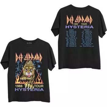 Футболка унисекс Def Leppard Hysteria 88 S