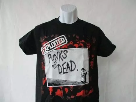 Футболка унисекс Exploited Punks Not Dead Band Concert S