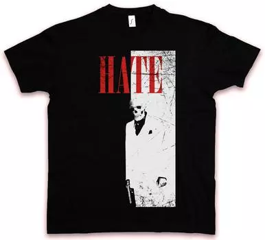 Футболка унисекс Hate Face Hc Hate Couture Al Tony Pacino Mafia Montana Scarface S
