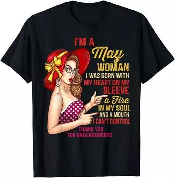 Футболка унисекс «I m May Woman Birthday Girl Queen Born In May» S