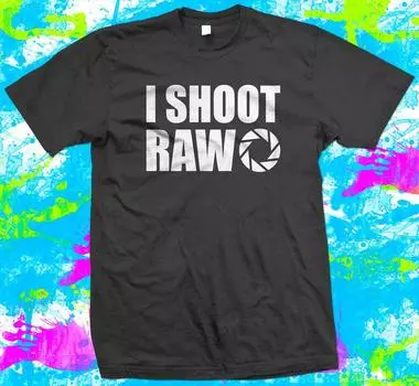 Футболка унисекс I Shoot Crudo Fotografia Fotografo Regalo S