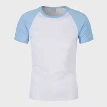 Футболка унисекс из быстросохнущей сетки реглан, контрастного цвета, плотностью 180 г, с логотипом XXXL яблочный зеленый