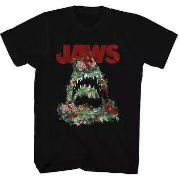 Футболка унисекс Jaws с цветочным принтом Shark S