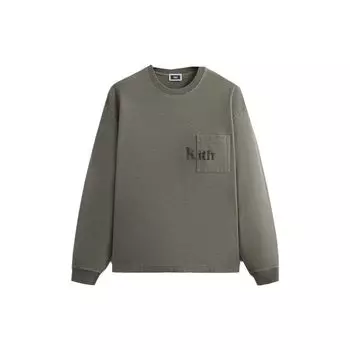 Футболка унисекс Kith Quinn с длинными рукавами Haze, зеленая KHM031317-335 L