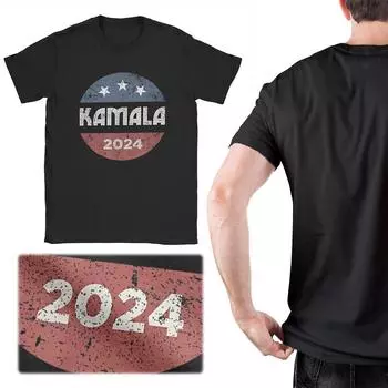 Футболка унисекс Loose Harris America Футболка президентской кампании Повседневная уличная одежда XXXL чёрный