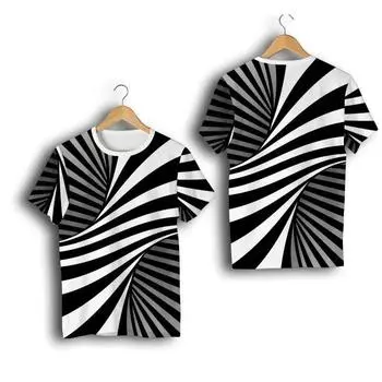 Футболка унисекс модная 3D хлопковая (Подходит размер L) ТС55 S