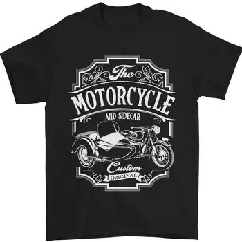Футболка унисекс «Мотоцикл и коляска Biker Motorbike» S