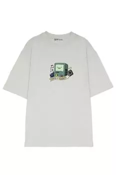 Футболка унисекс оверсайз «Время приключений», Bmo, проверьте, пожалуйста