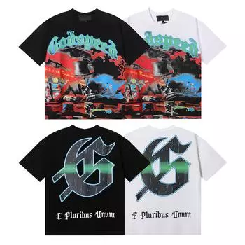 Футболка унисекс, повседневная, свободная, большого размера, удобная, с коротким рукавом, с круглым вырезом L чёрный