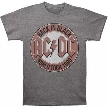Футболка унисекс приталенного кроя AC/DC World Tour 1980