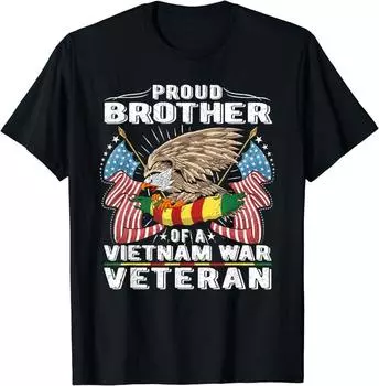 Футболка унисекс Proud Brother Of Vietnam Veteran Military Vet s Sibling S