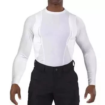 Футболка унисекс с кобурой тактическая, высокая эластичность, длинный рукав L чёрный