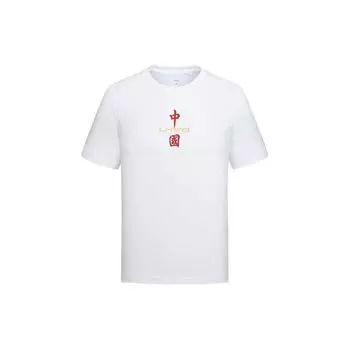 Футболка унисекс с коротким рукавом и круглым вырезом Li Ning Sports Fashion Series YHST191-1 M