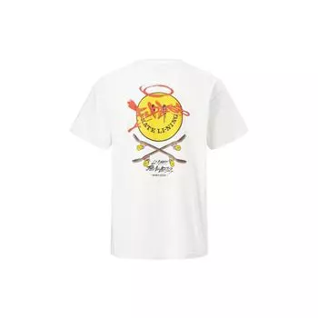 Футболка унисекс с коротким рукавом и принтом смайликов Li Ning X OG Slick Collaboration Off-White AHST673-2 XL