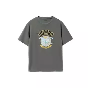 Li Ning X Disney Dumbo Print Sports Short Sleeve T Shirt Men Tops Gray AHSRB62-2 L