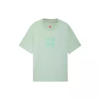 Футболка унисекс с коротким рукавом и вышитым логотипом Li Ning Creative, цвет светло-зеленый AHSS098-4 L