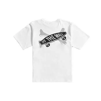 Футболка унисекс с короткими рукавами и графическим принтом Vans x Wtaps Crossbones, белые VN0A4TRDWHT1 XL