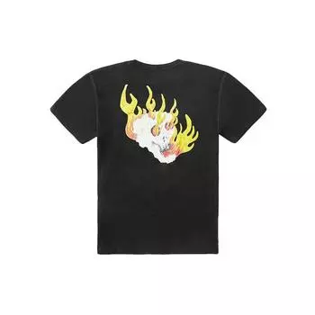 Футболка унисекс с короткими рукавами и принтом Skate Skeleton Vans Collaboration, черные VN0A4MQDBLK S