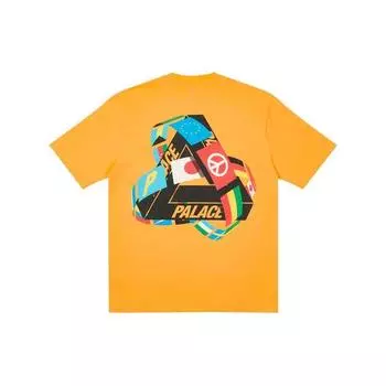 Футболка унисекс с короткими рукавами и треугольным принтом «Дворец», национальный флаг, оранжевый P20TS096 M