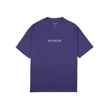 Футболка унисекс с круглым вырезом Jordan X Wordmark и вышитым логотипом, фиолетовая DV6466-514 L