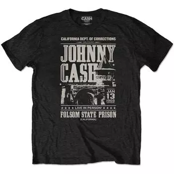 Футболка унисекс с плакатом Johnny Cash Prison Prison