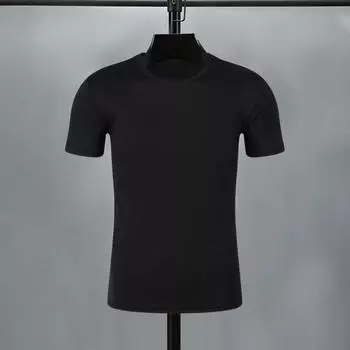 Футболка унисекс с рекламой, короткий рукав, круглый вырез, впитывающая пот, быстросохнущая, мягкая, дышащая, однотонная, с принтом своими руками, эластичная, спортивная, M M красный