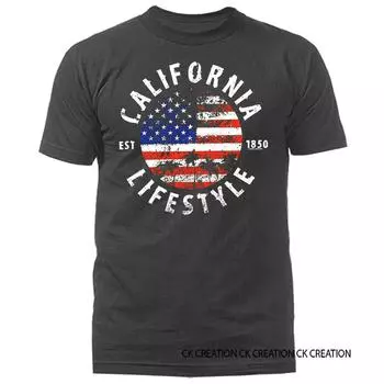 Футболка унисекс с рисунком California Life Style S