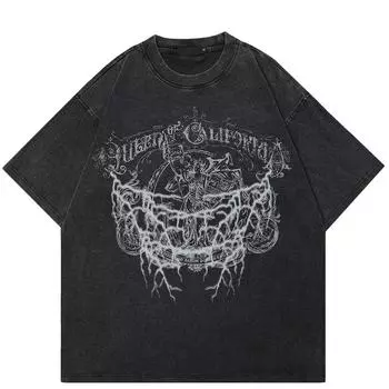 Футболка унисекс с рисунком «Древняя мифология» в уличном стиле 2024 года S