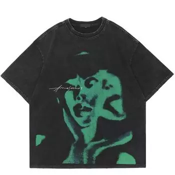 Футболка унисекс с рисунком Soulmate Shadow M серый