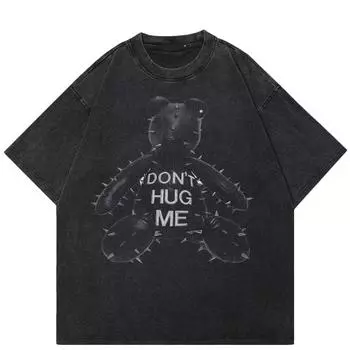 Футболка унисекс с рисунком Spiny Bear 2024 Streetwear S чёрный