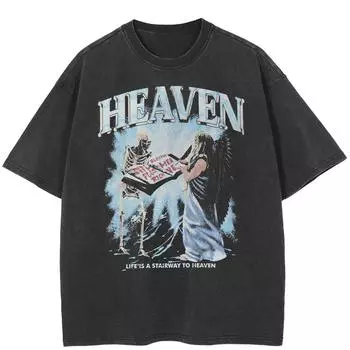 Футболка унисекс с рисунком Streetwear Heaven 2024 S чёрный