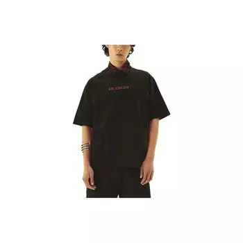 Футболка унисекс с вышитым логотипом Jordan X, круглым вырезом и короткими рукавами, черные DV6466-010 XL